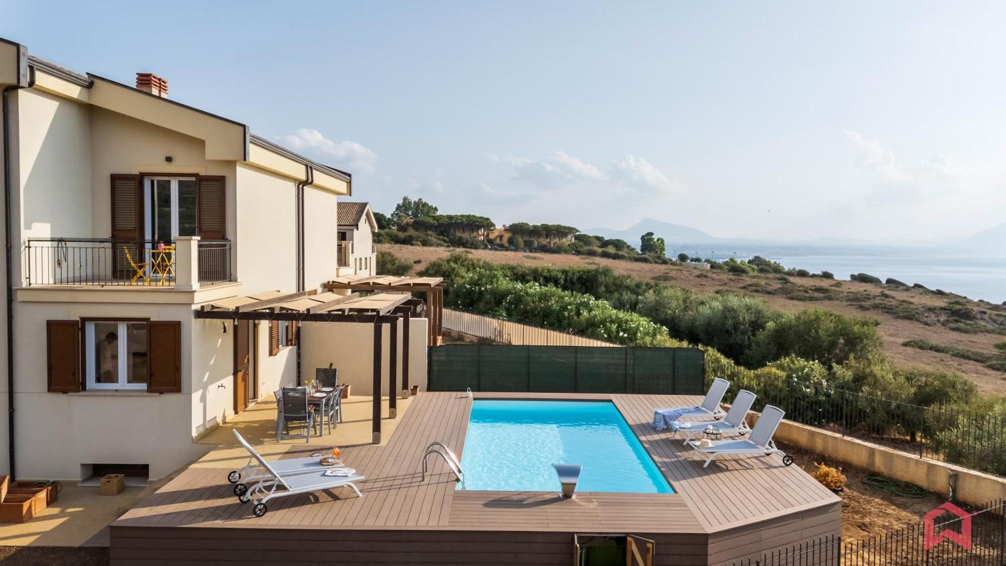 Villa With Sea View Private Pool Terrasini Exterior photo